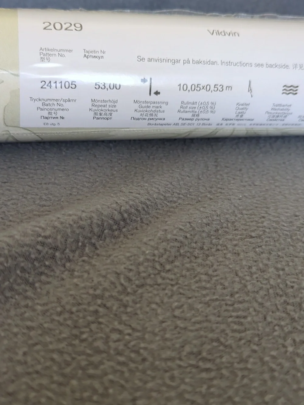 Borastapeter Vildvin Pattern Roll Of Wallpaper.